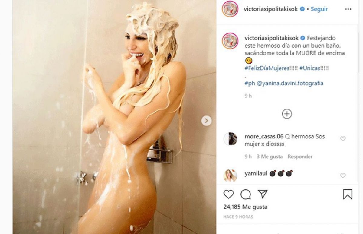 FOTOS: Vicky Xipolitakis festejó un revés judicial en su contra con un  particular desnudo | Nuevo Diario Web | Santiago del Estero