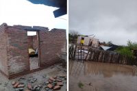 Cientos de familias fueron asistidas por Defensa Civil tras el fuerte temporal